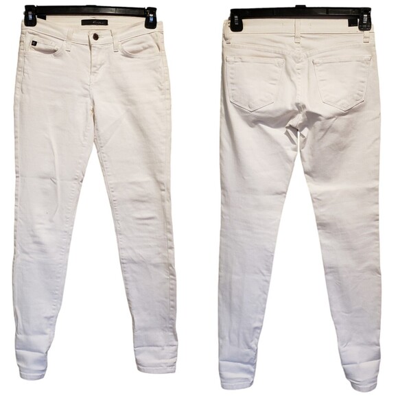 KanCan Jeans Women 26 White Estilo BkE1013R Denim Stretch Pants - Picture 1 of 7